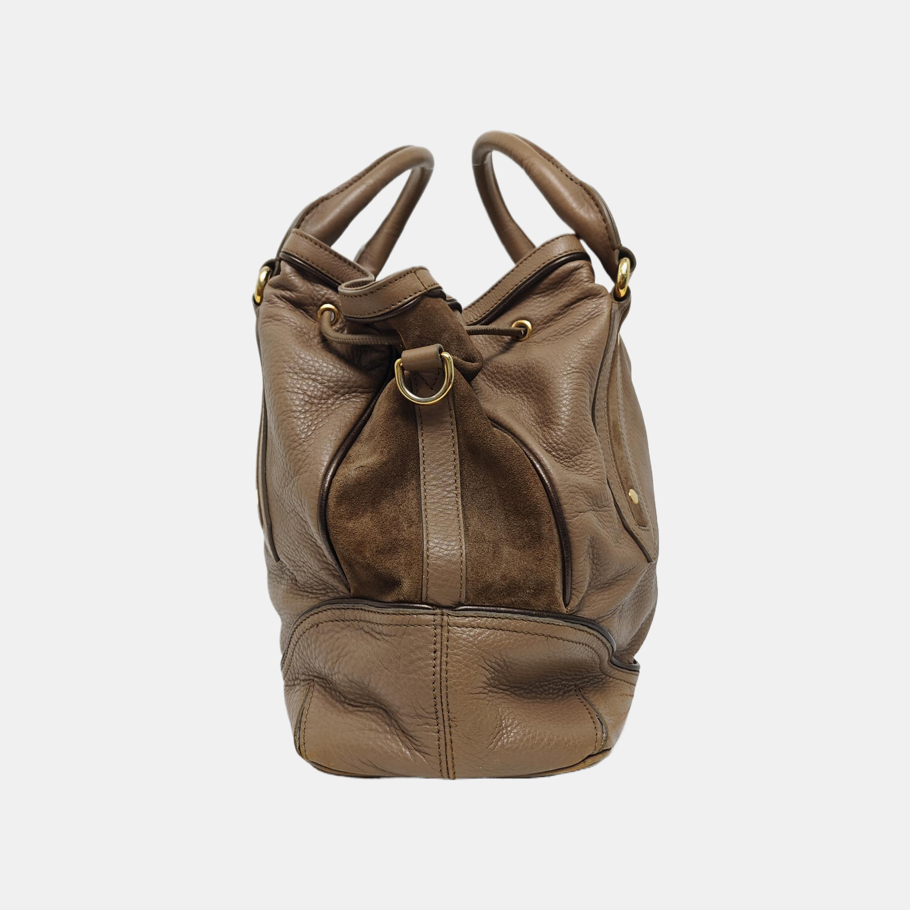 Calfskin Shoulder Bag Brown