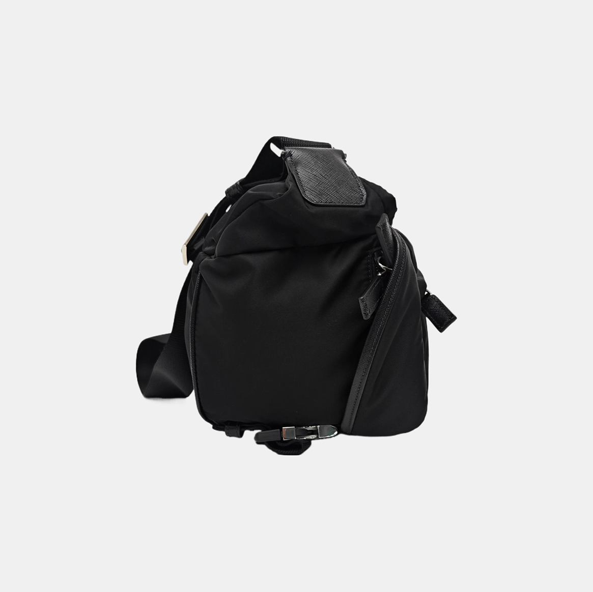 Nylon Shoulder Bag Black