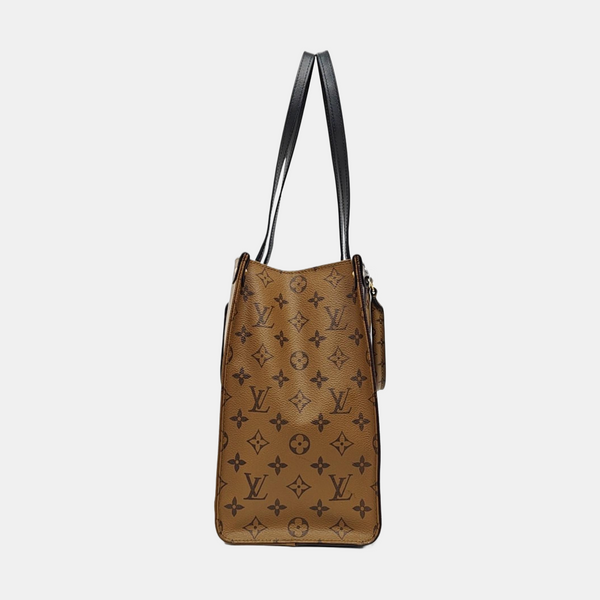ONTHEGO MM Monogram Coated Canvas Brown