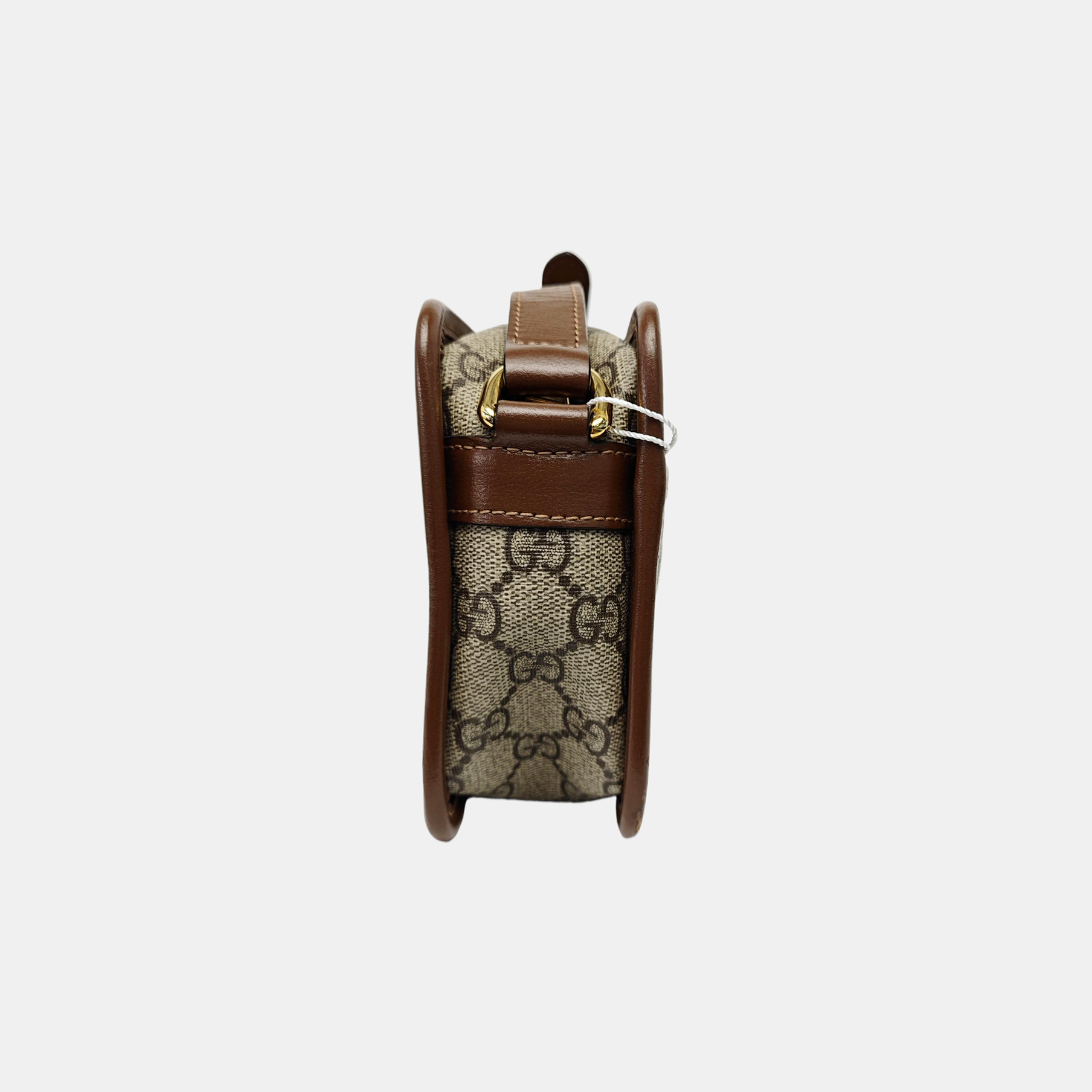 GG Supreme Mini Monogram Coated Canvas Beige