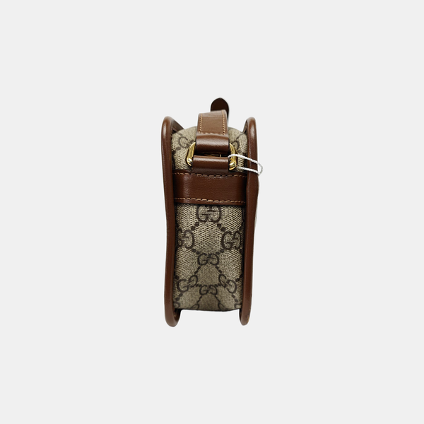 GG Supreme Mini Monogram Coated Canvas Beige