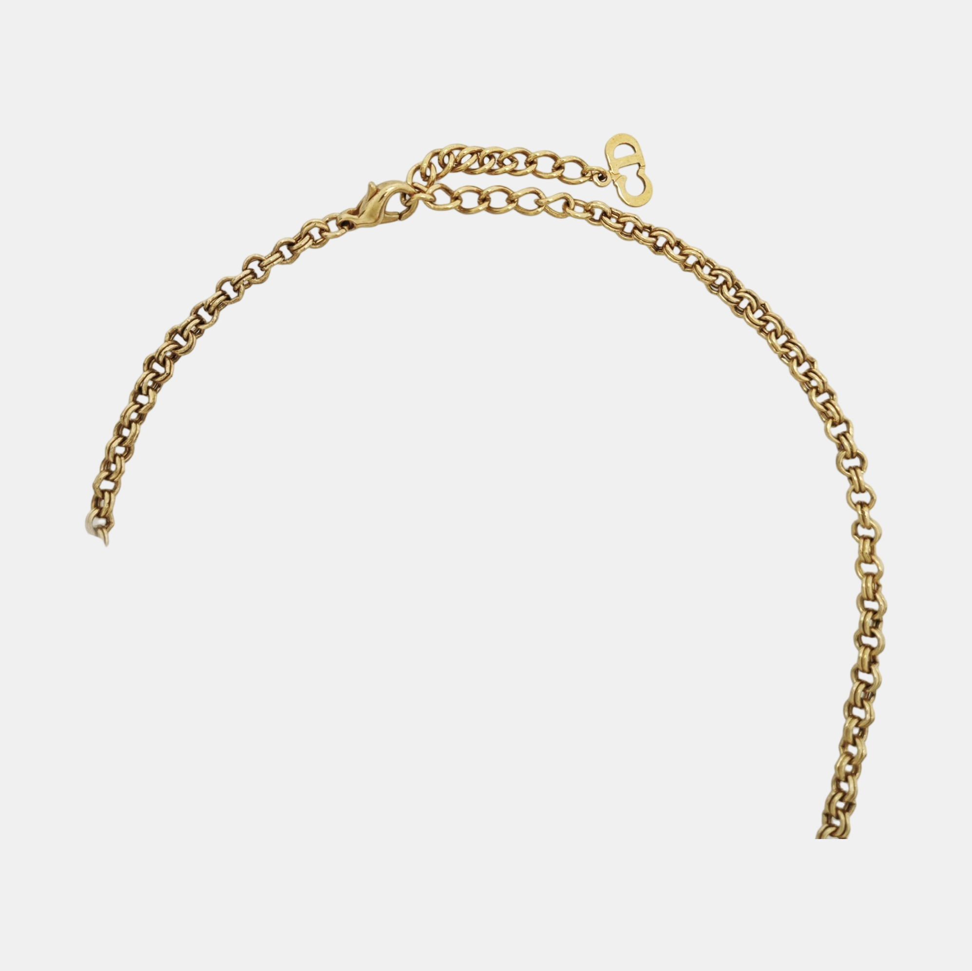 Petit CD Metal Gold Necklace