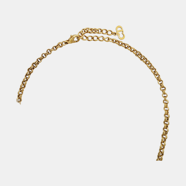 Petit CD Metal Gold Necklace