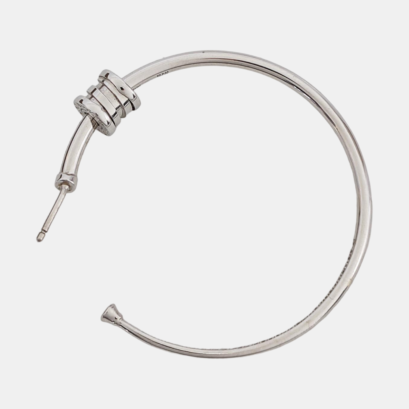 B.ZERO1 18k Rose Gold Silver Earrings