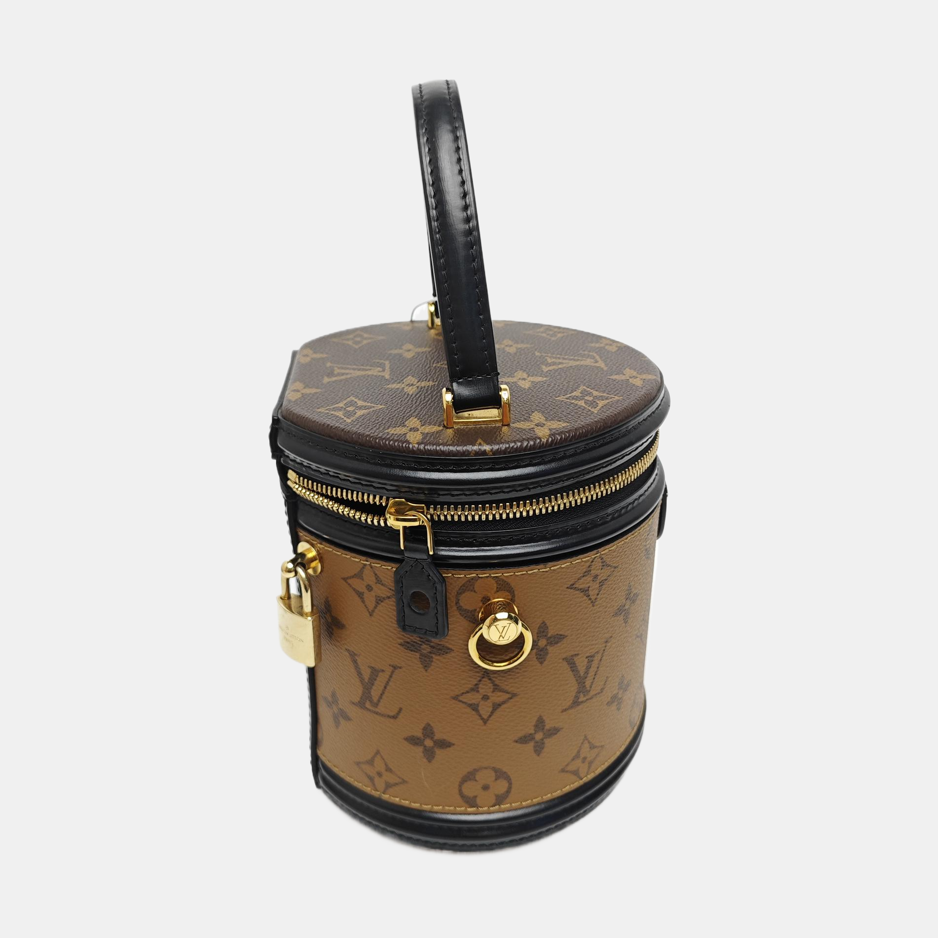 CANNES PM Monogram Coated Canvas Brown