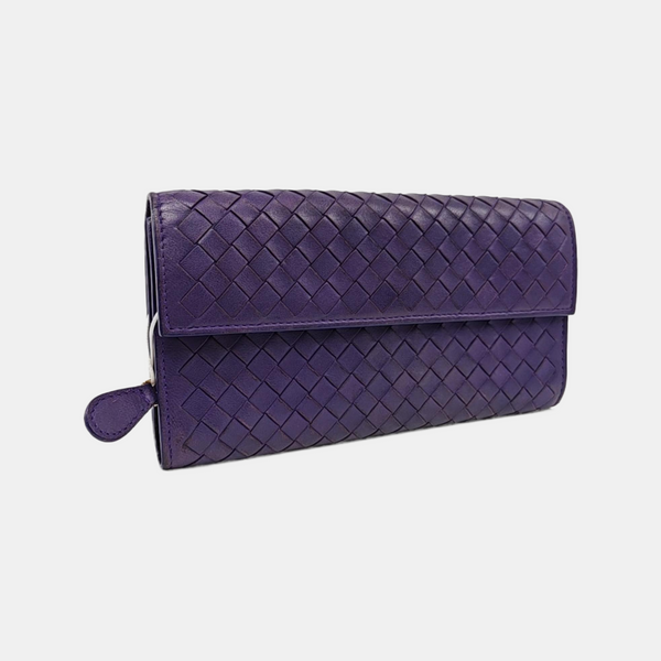 Calfskin Wallet Purple