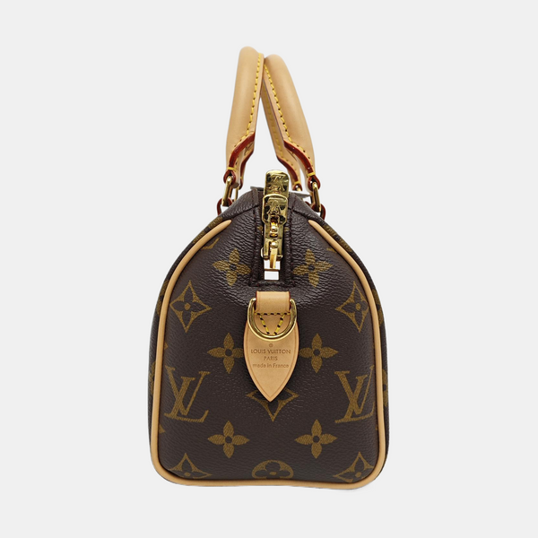 SPEEDY 20 Monogram Coated Canvas Brown