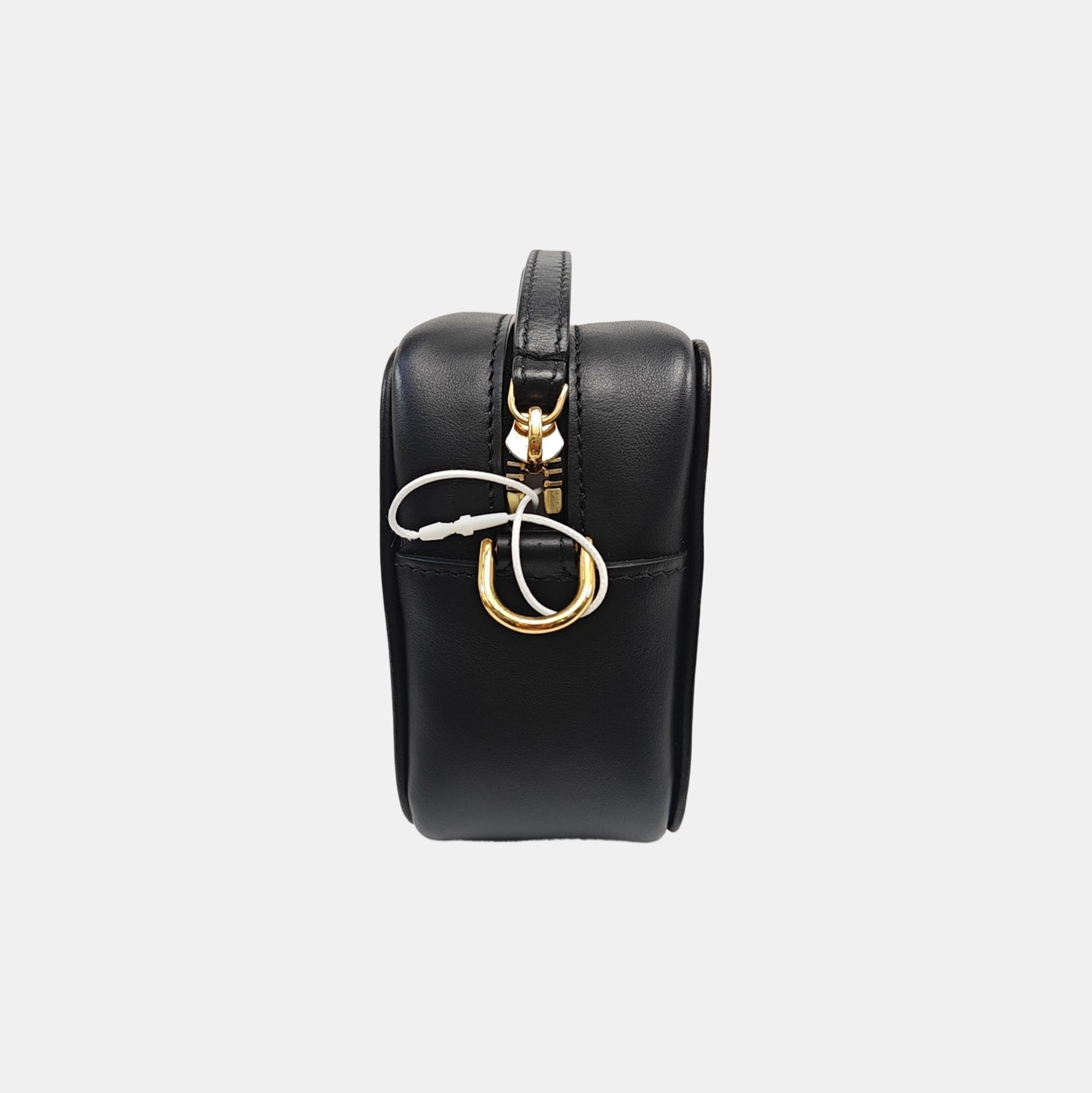 Coated Canvas Shoulder Bag Mini Brown