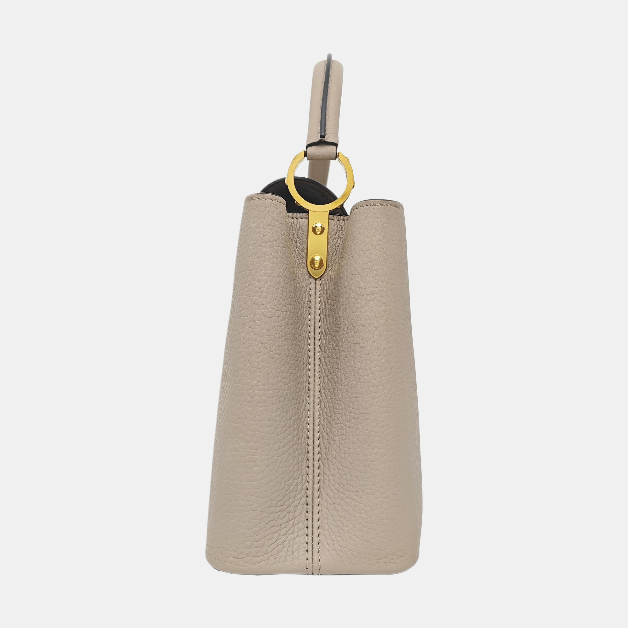 CAPUCINES MM Calfskin Gray