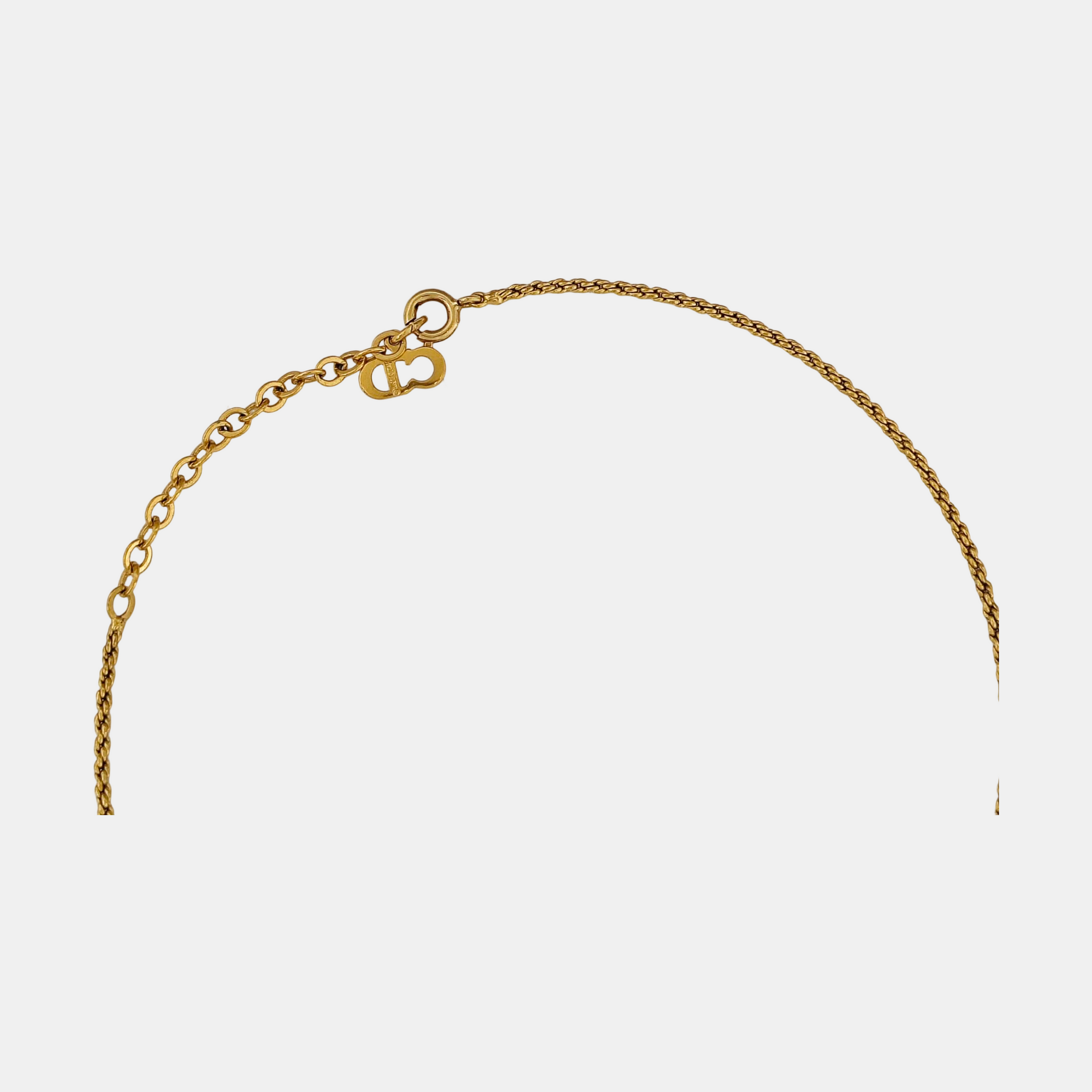 Petit CD Metal Gold Necklace