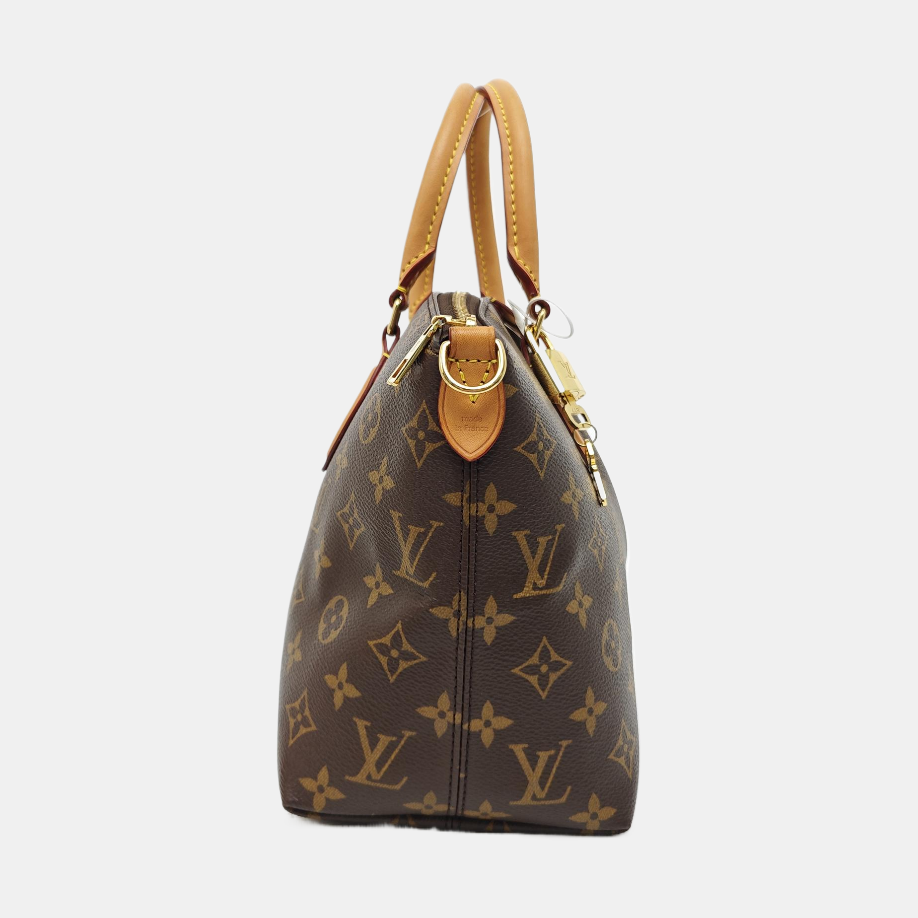 BOETIE PM Monogram Coated Canvas Brown