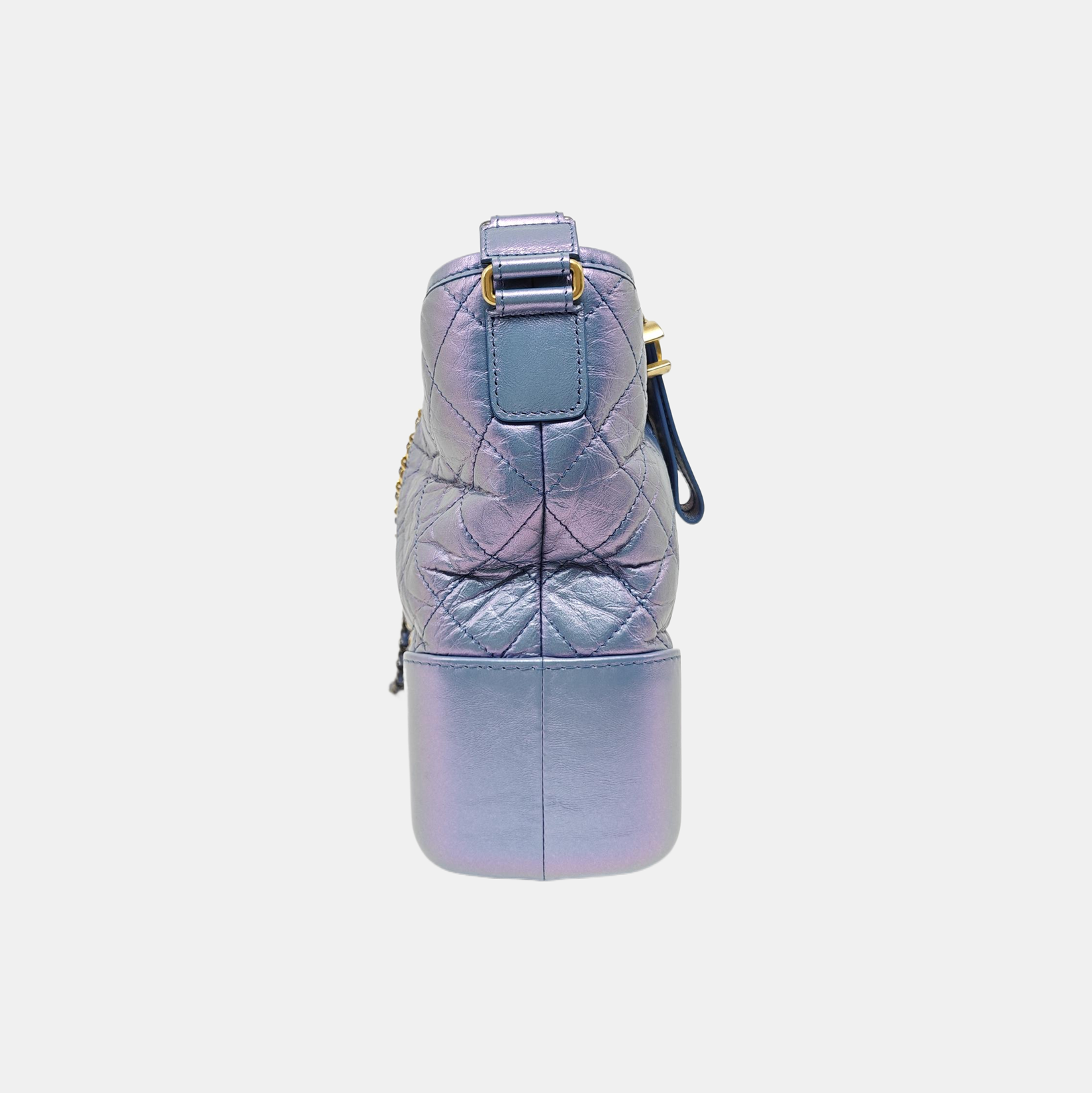 GABRIELLE Medium Quilted Calfskin Blue