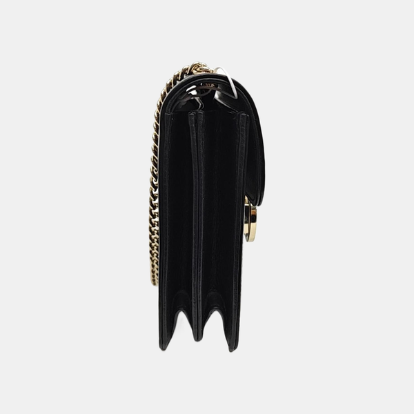 Interlocking G Small Calfskin Black