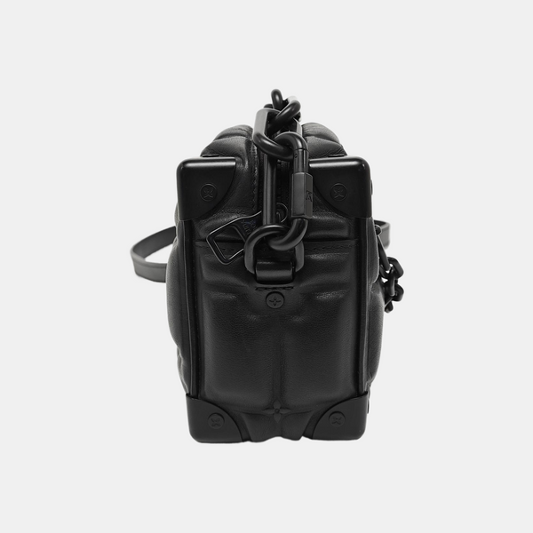 SOFT TRUNK Mini Quilted Calfskin Black
