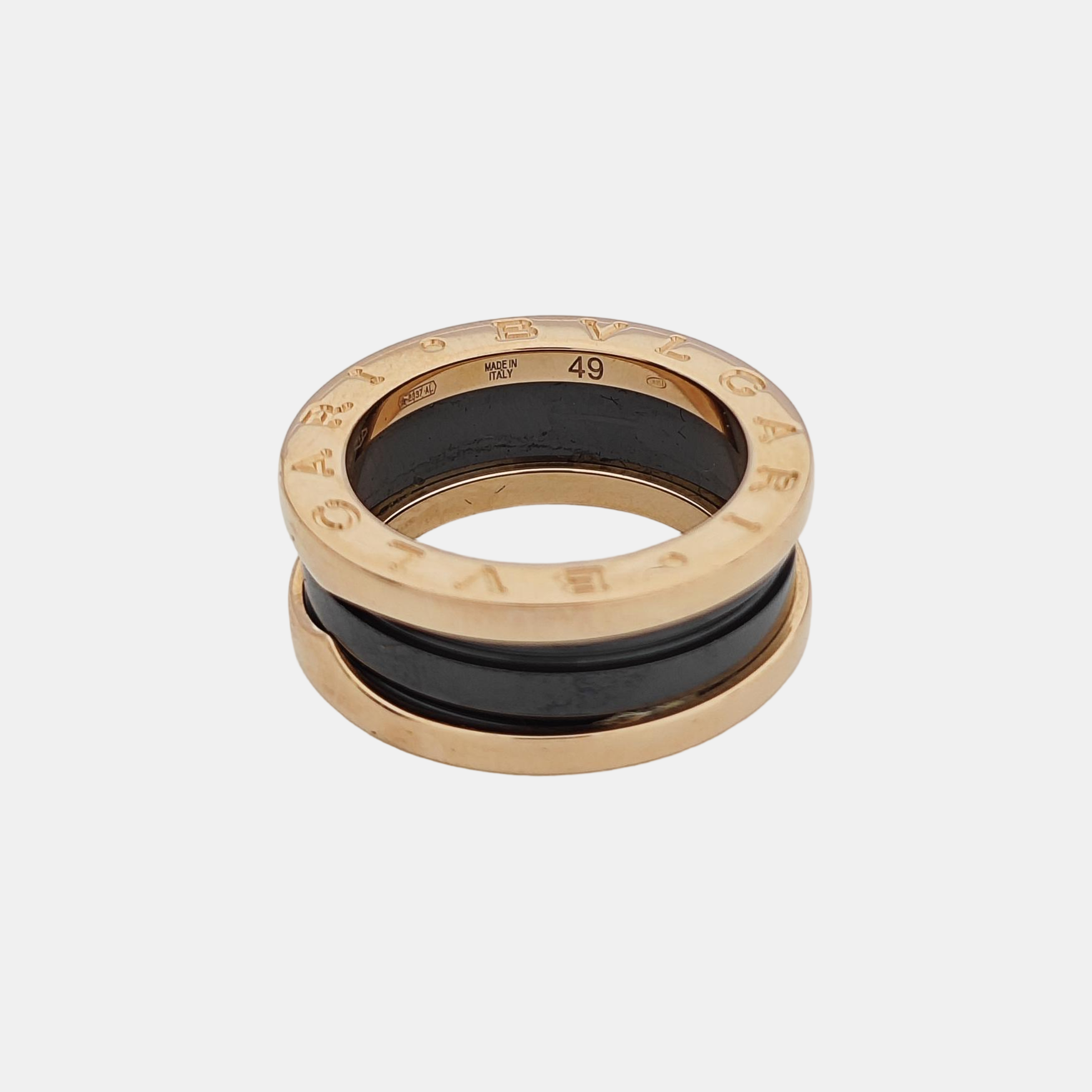 B.ZERO1 18k Rose Gold Ring EU 49