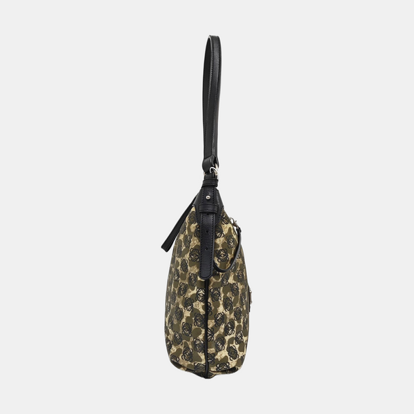 Coated Canvas Tote Bag Green