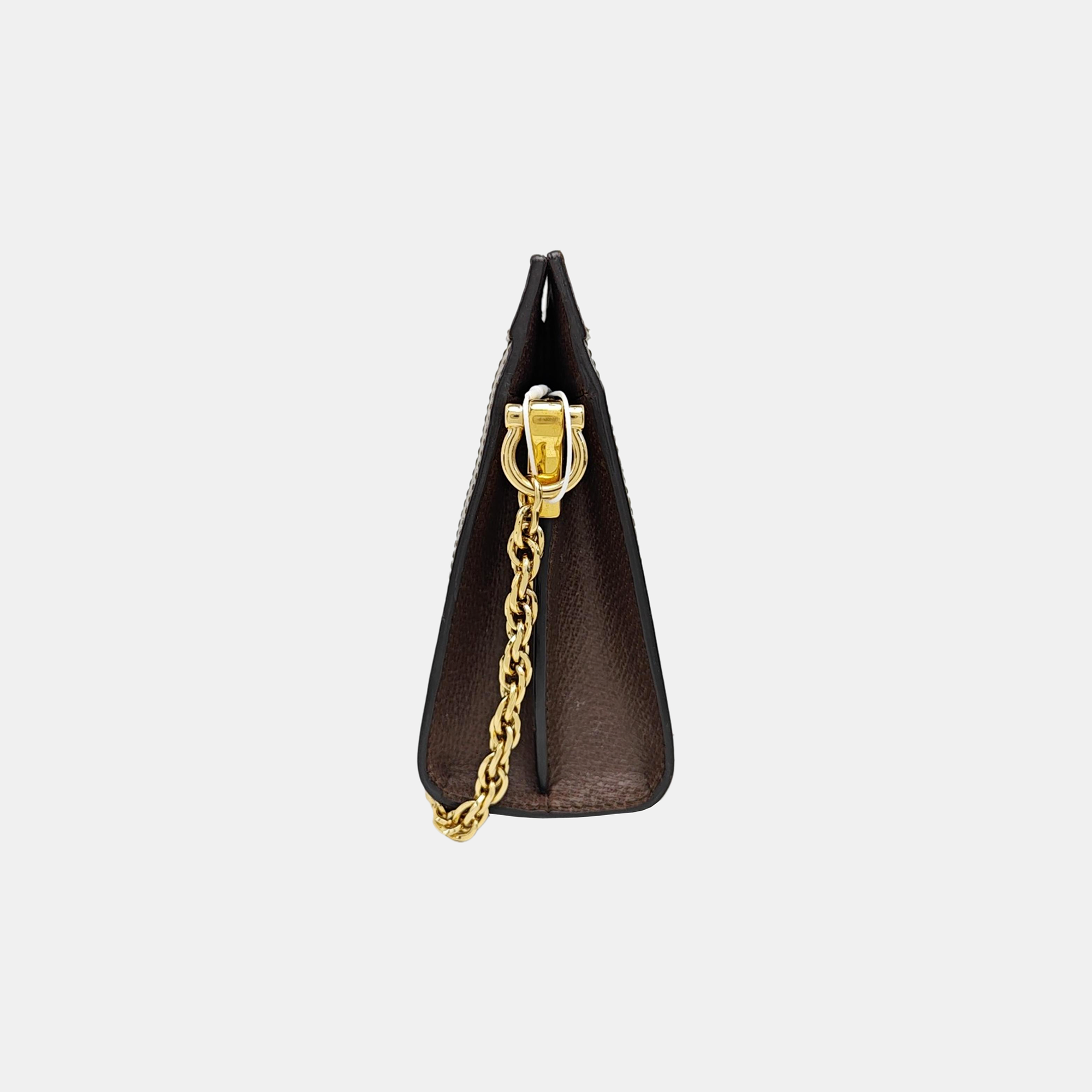 Ophidia Medium Monogram Coated Canvas Beige