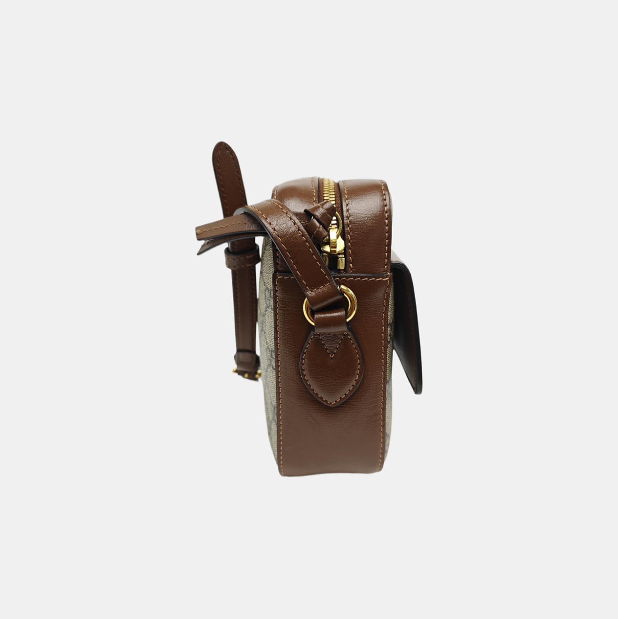 Horsebit 1955 Small Coated Canvas Beige