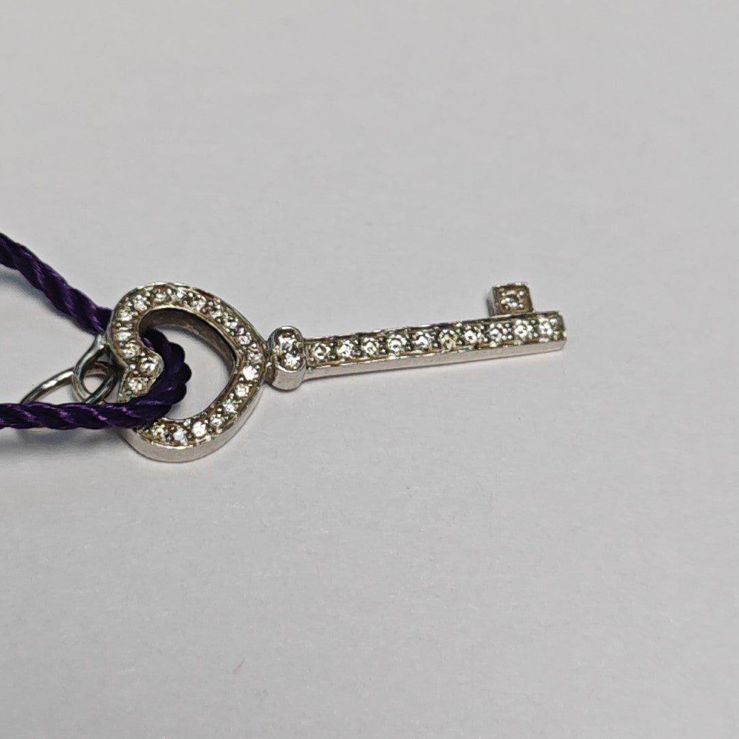 Tiffany Keys Platinum 950 Silver Pendant
