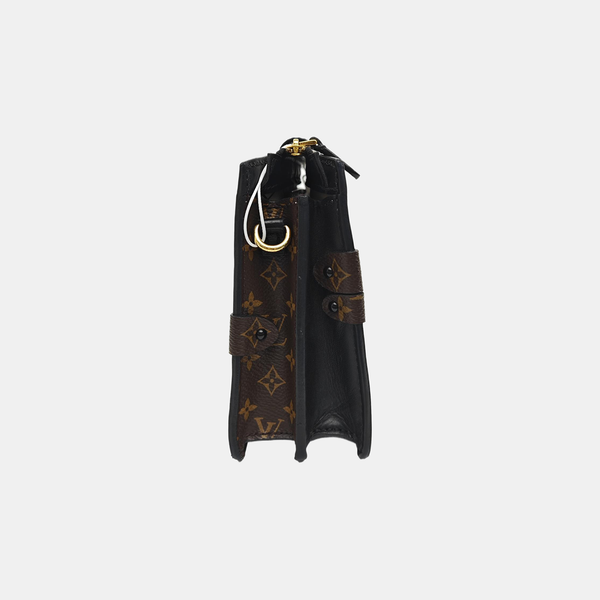 TRUNK Monogram Coated Canvas Brown
