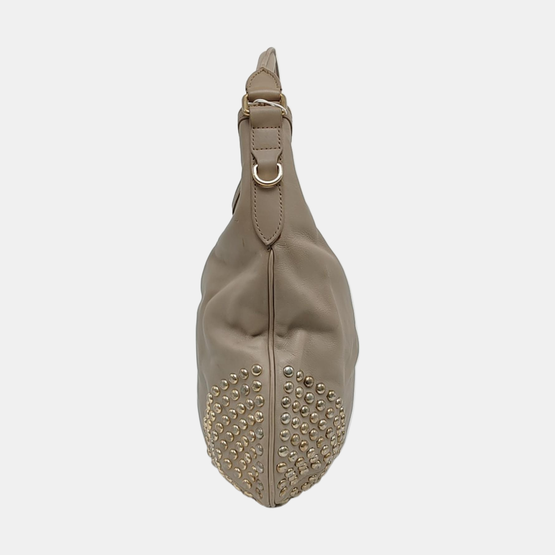 Calfskin Top Handle Bag Gray