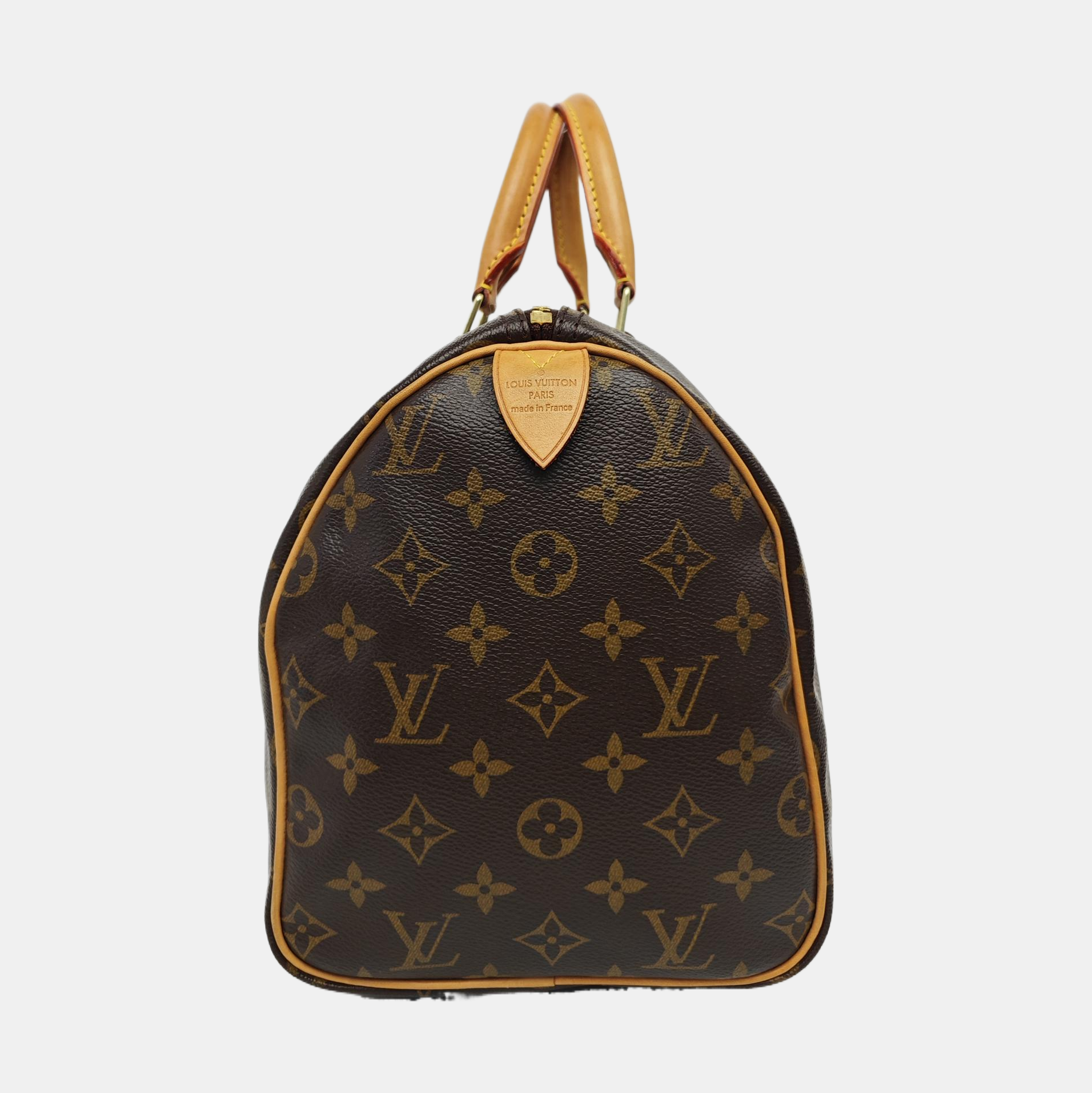 SPEEDY 30 Monogram Coated Canvas Brown