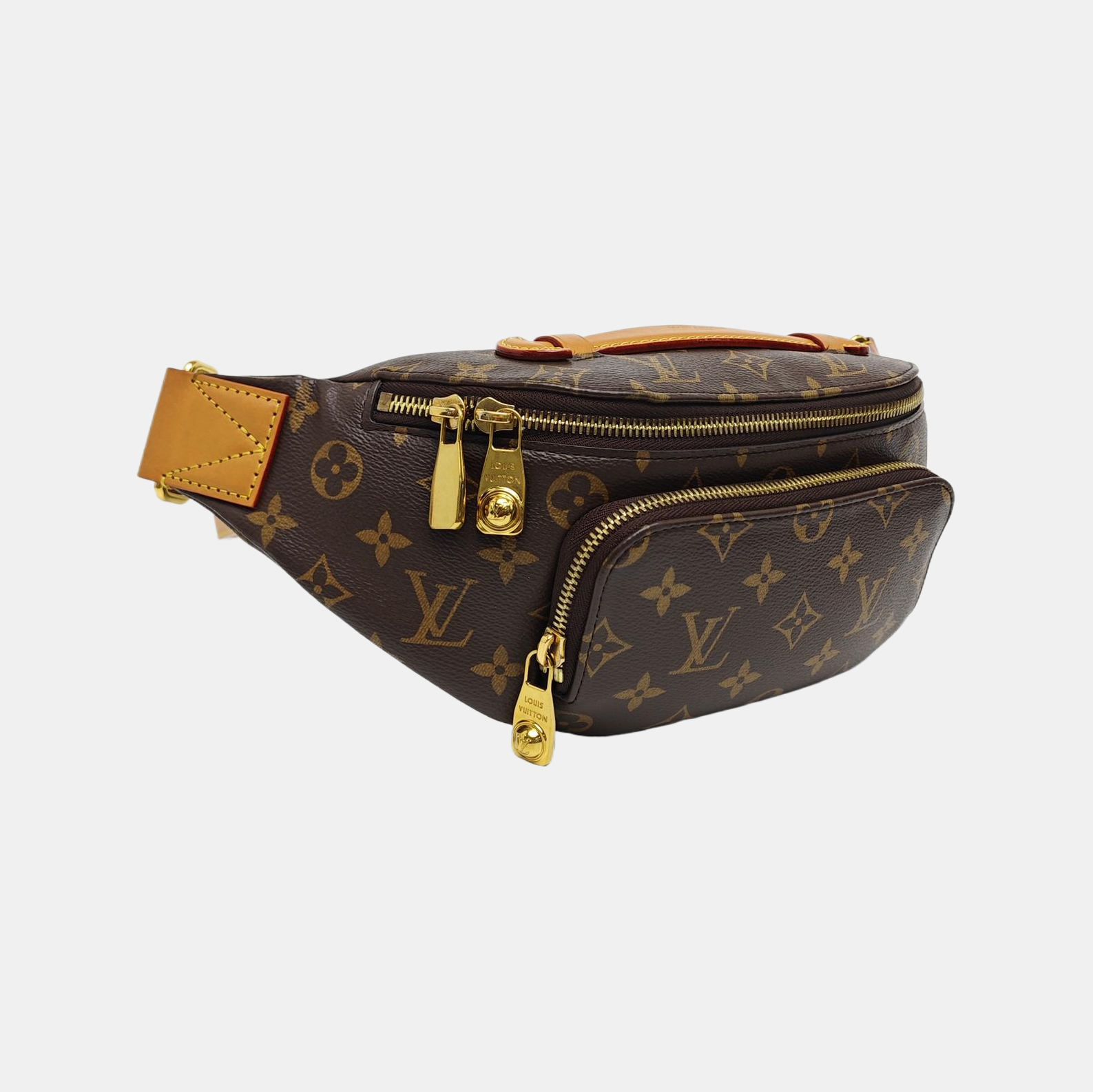 RUSH Monogram Coated Canvas Brown