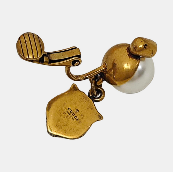 Le Marché Des Merveilles Metal Gold Clip On Earrings