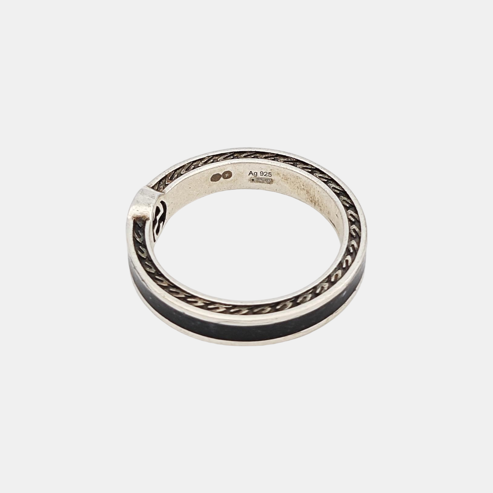 Interlocking G 925 Sterling Silver Ring HK 12