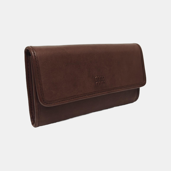 Lambskin Shoulder Bag Brown