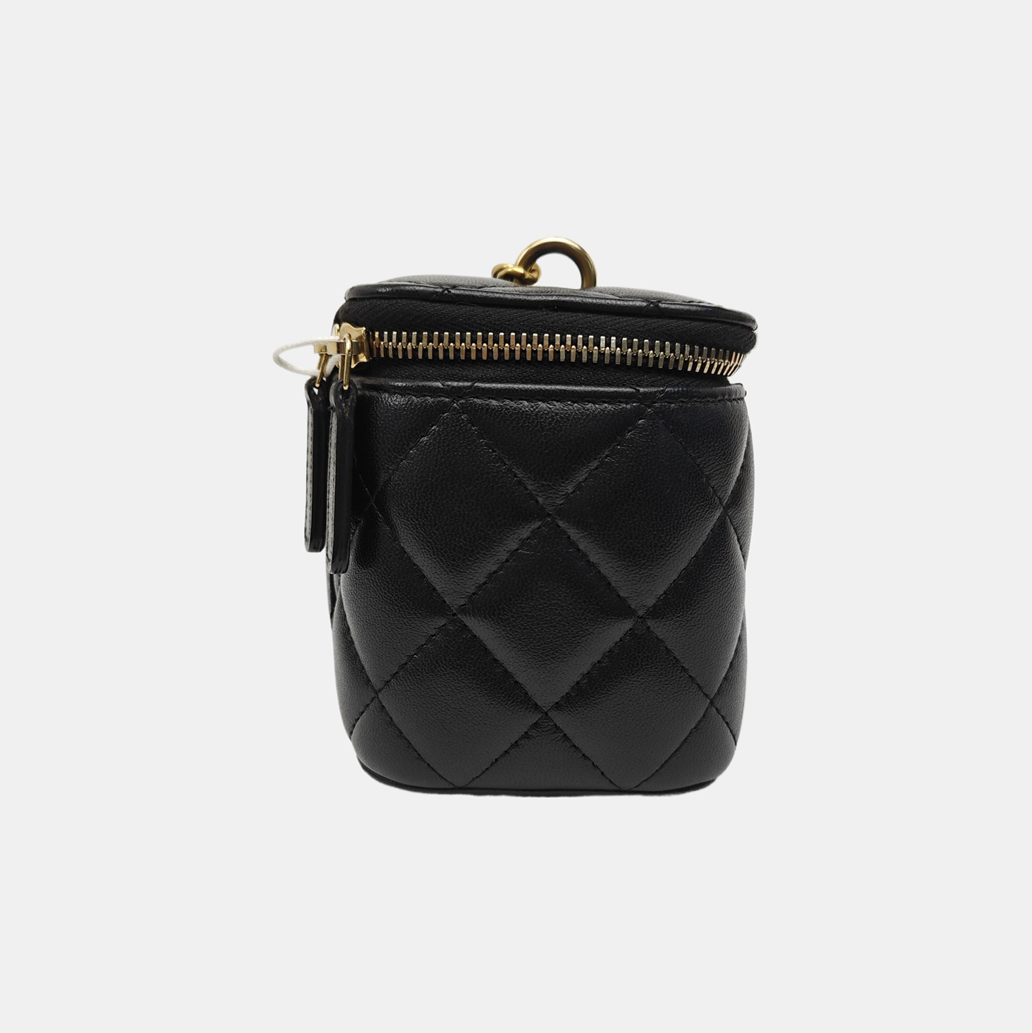 VANITY CASE Small Quilted Lambskin Black
