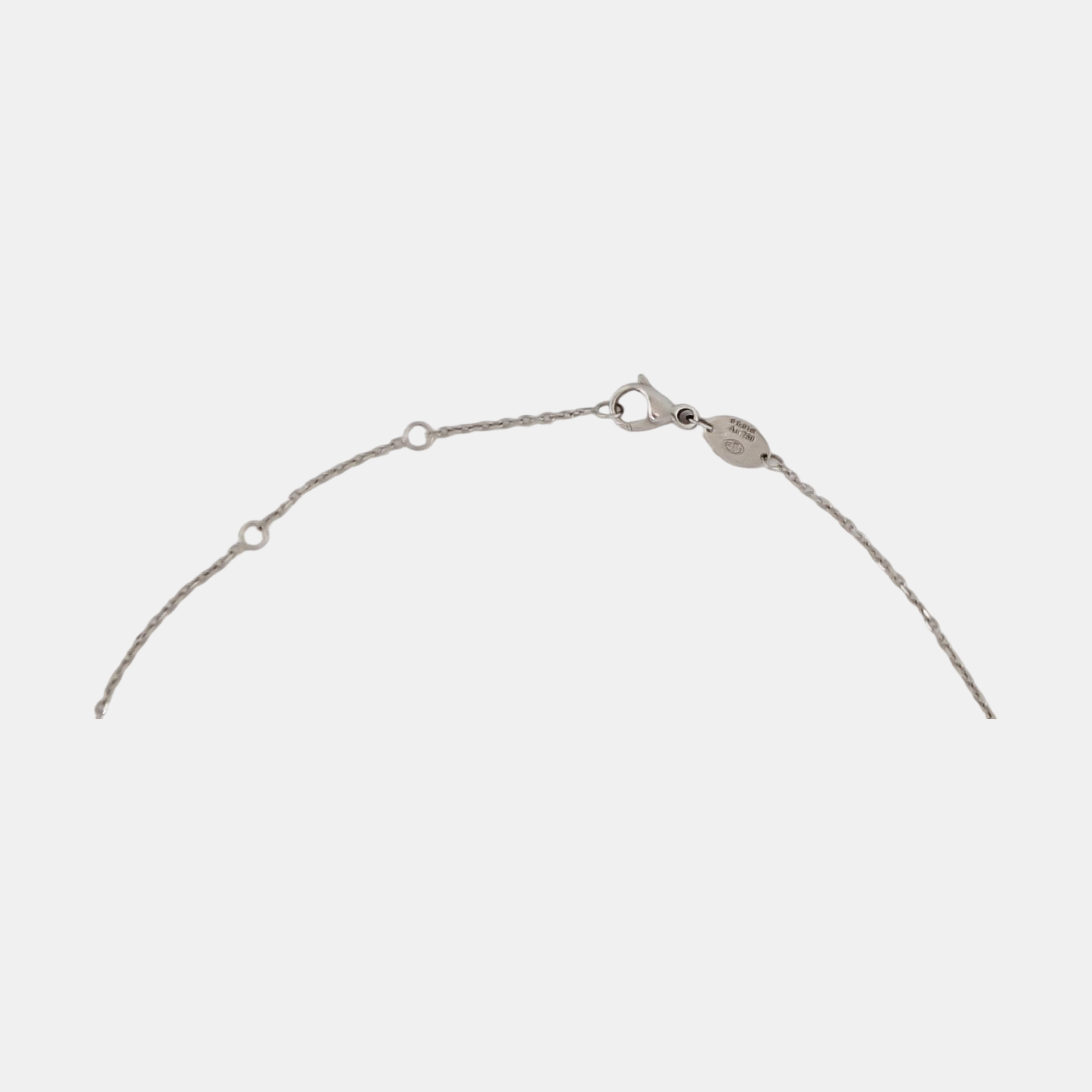 Jeux De Liens 18k White Gold Silver Necklace