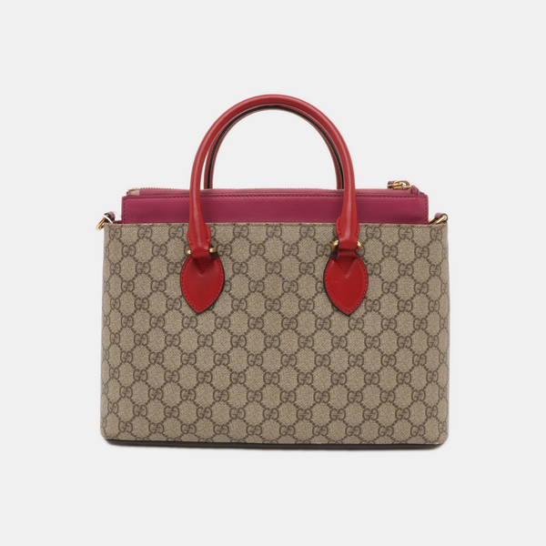 GG Blooms Monogram Coated Canvas Beige