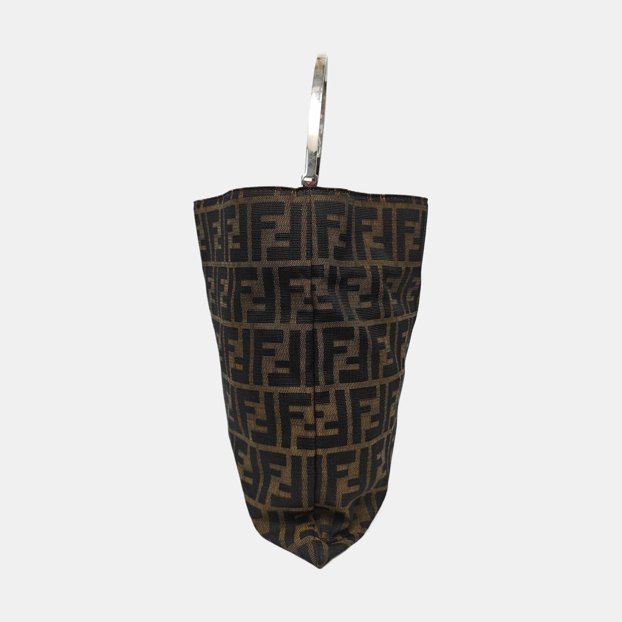 Canvas Top Handle Bag Brown
