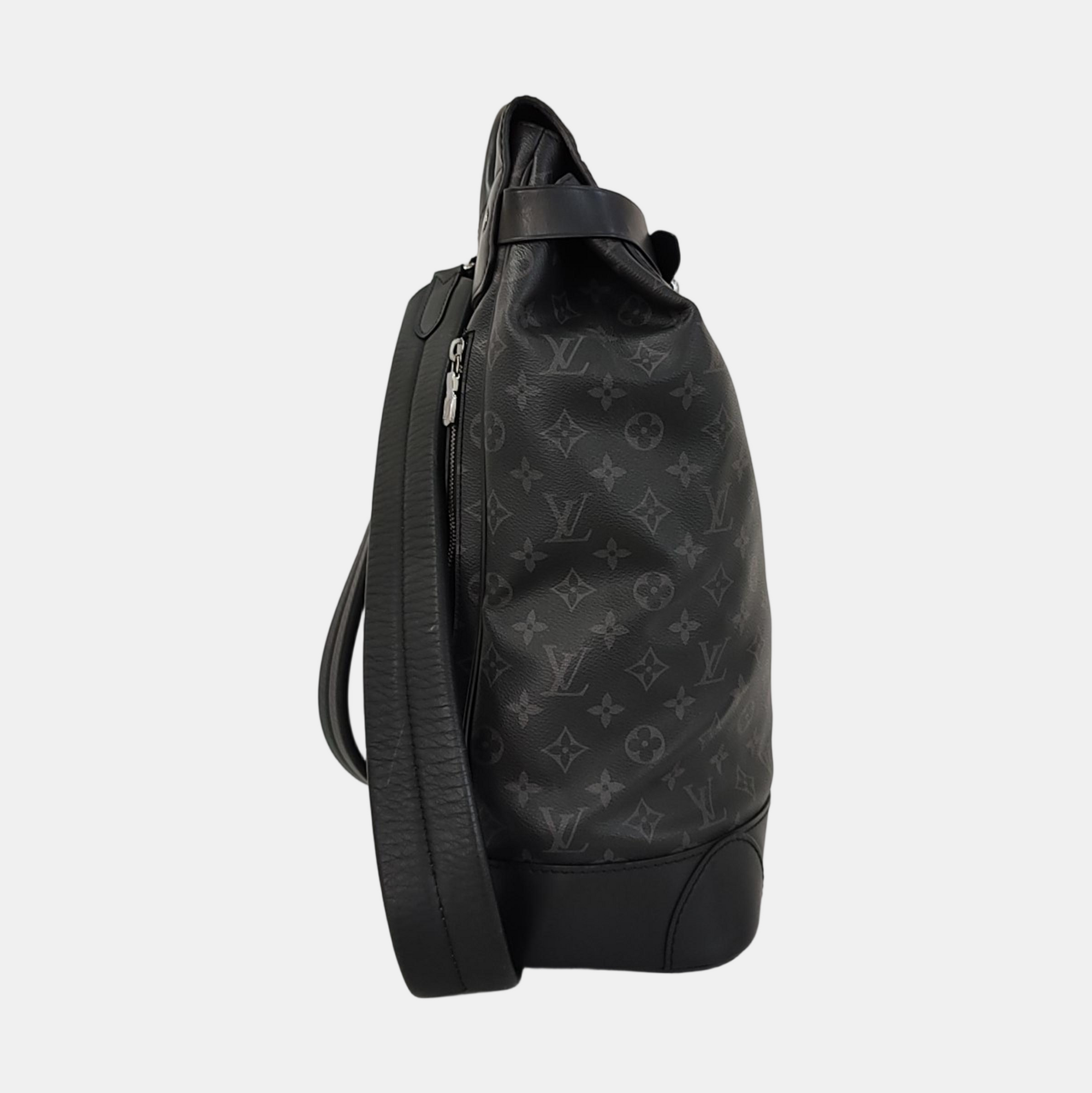 STEAMER Monogram Coated Canvas Black