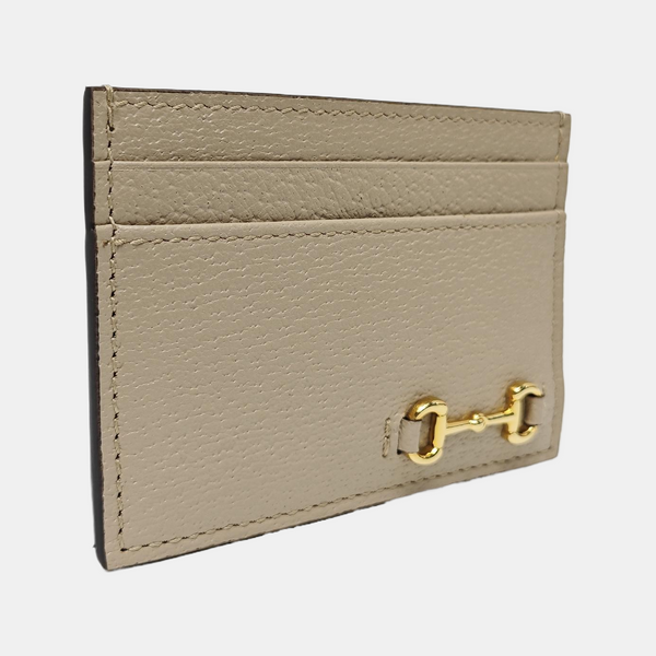 Calfskin Card Holder Beige