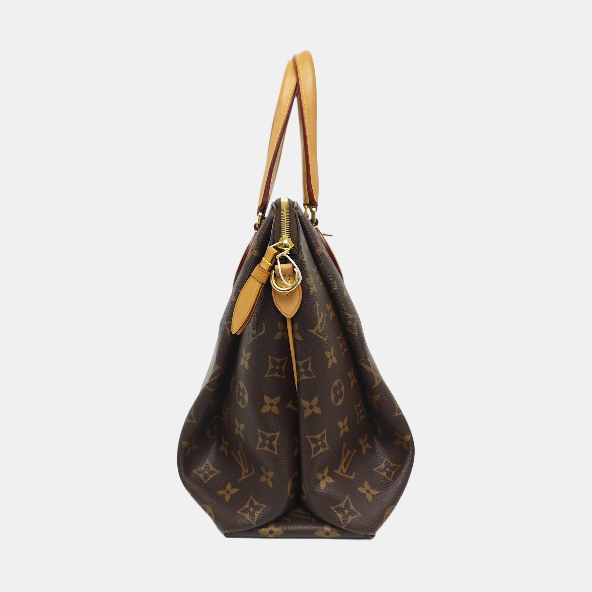 RIVOLI MM Monogram Coated Canvas Brown