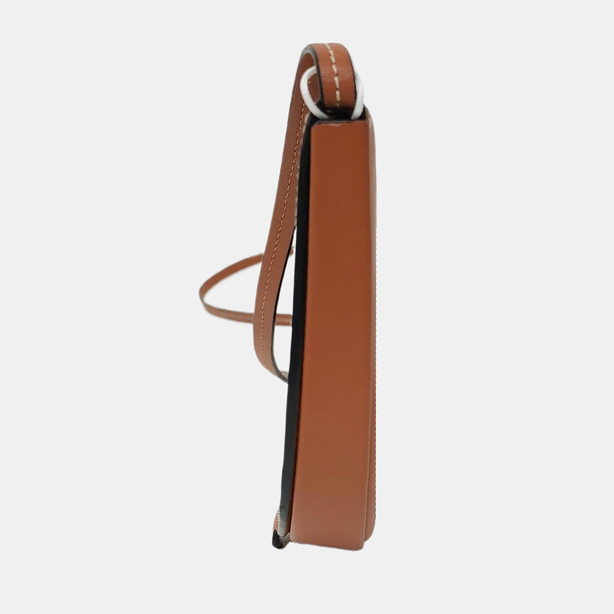Authenticated pre-owned  Heel Small Calfskin Brown - Shoulder Bag at Looply