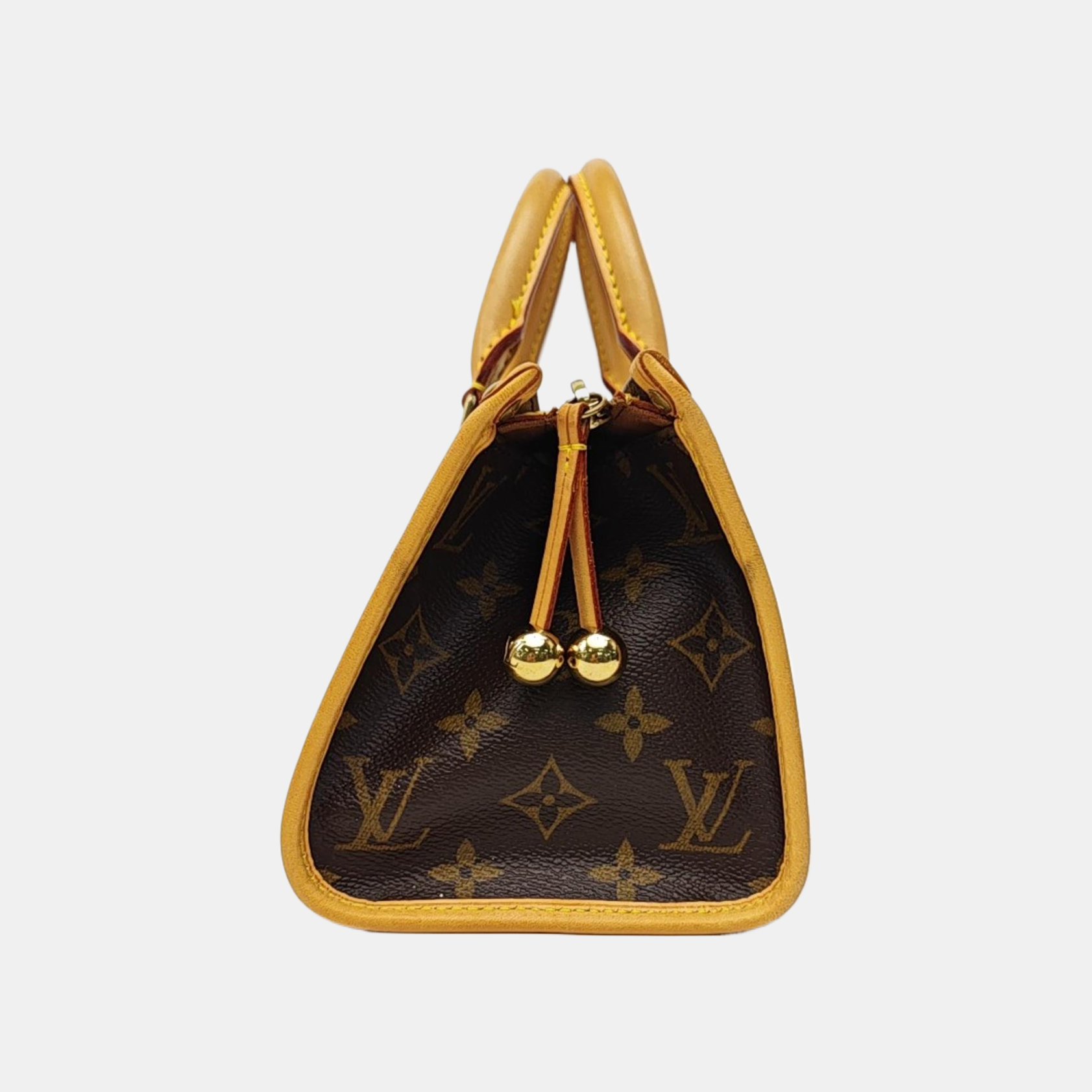 POPINCOURT Monogram Coated Canvas Brown