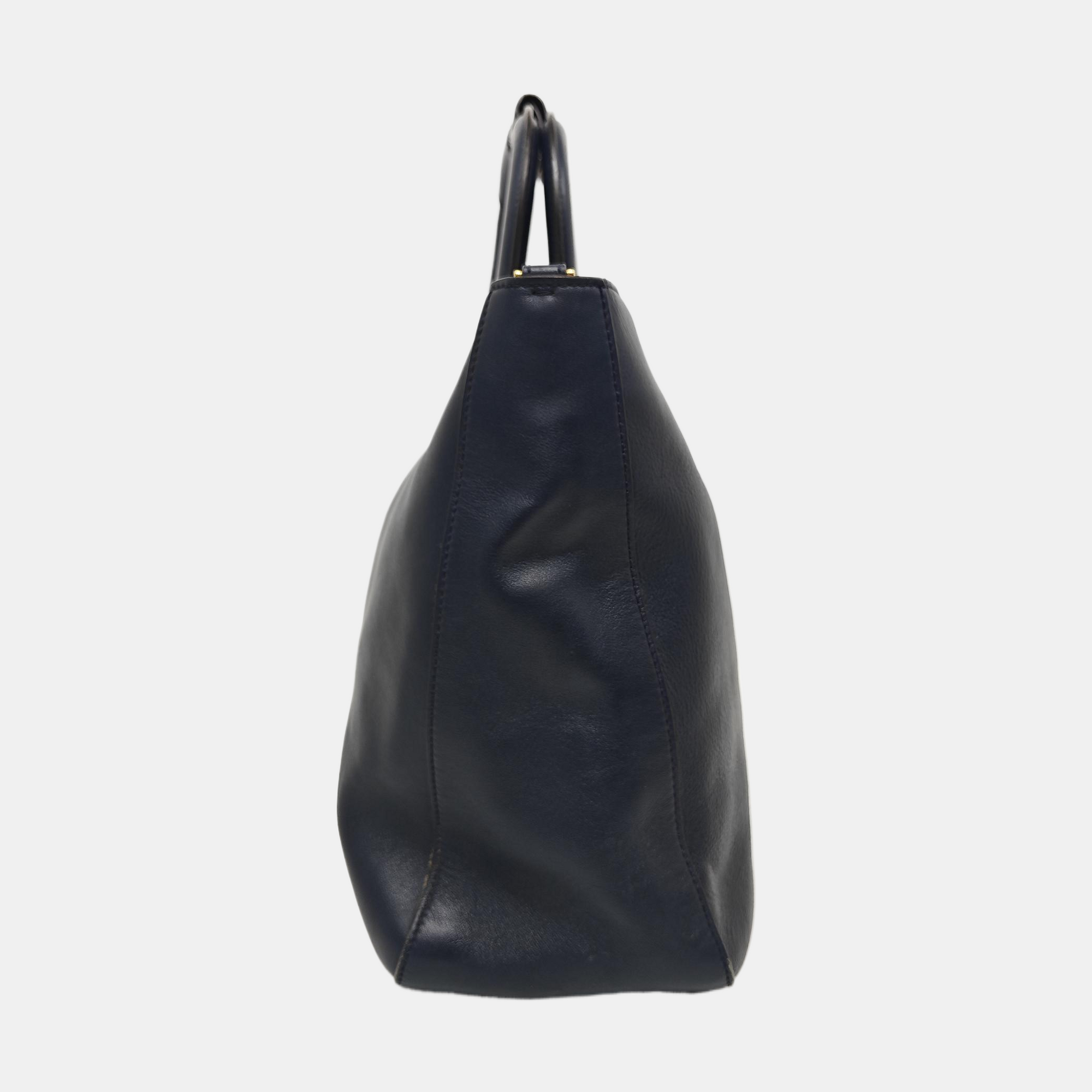 FF Tote Medium Calfskin Blue