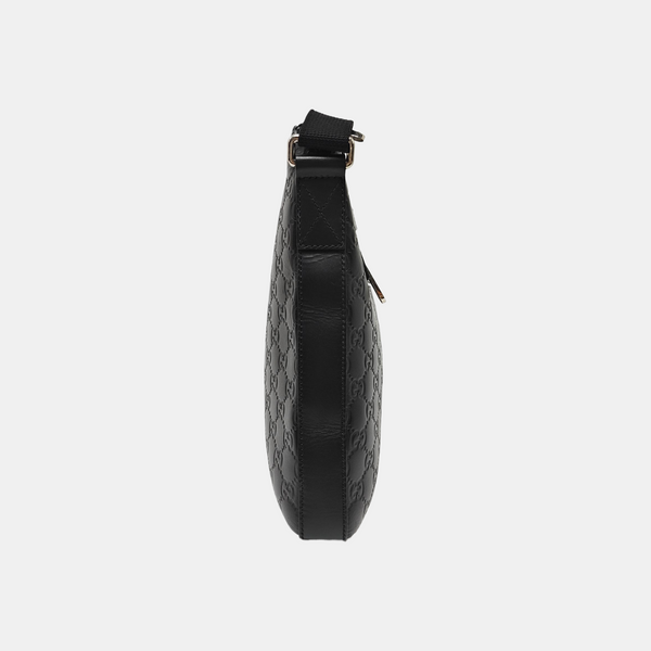 Signature Medium Monogram Calfskin Black