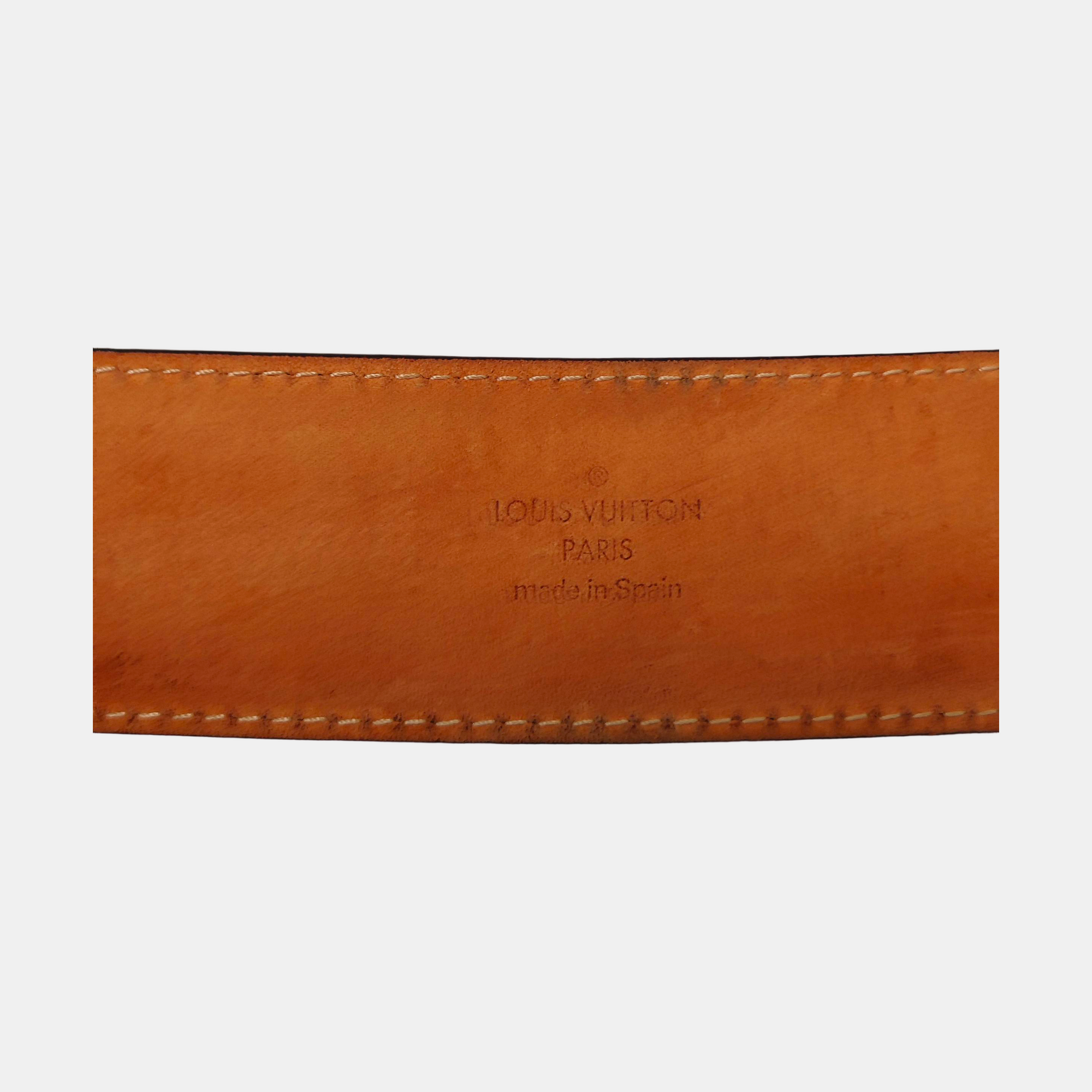 Coated Canvas Belt Brown
