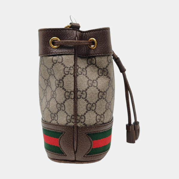 Ophidia Mini Monogram Coated Canvas Beige
