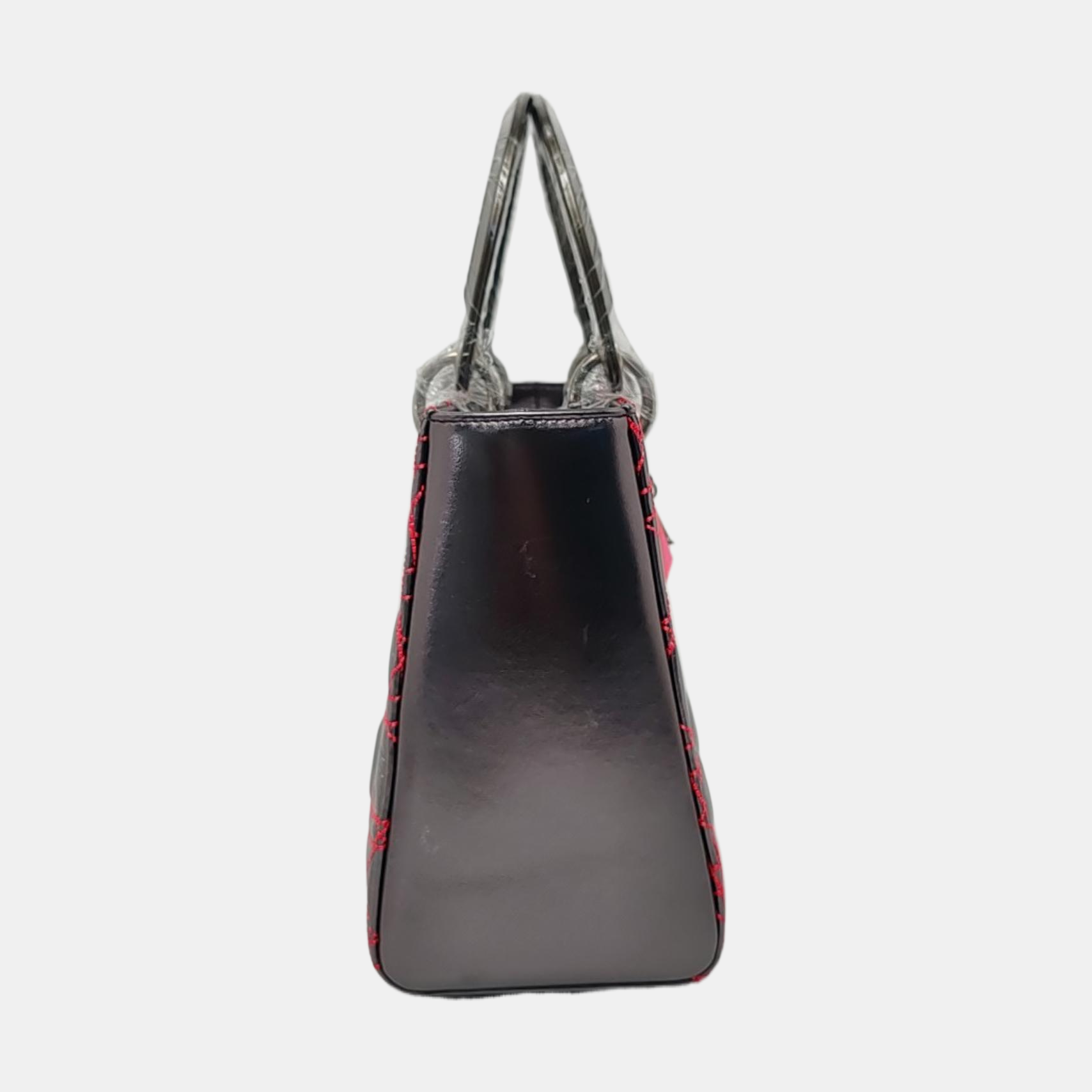 Lady Dior Medium Cannage Lambskin Gray