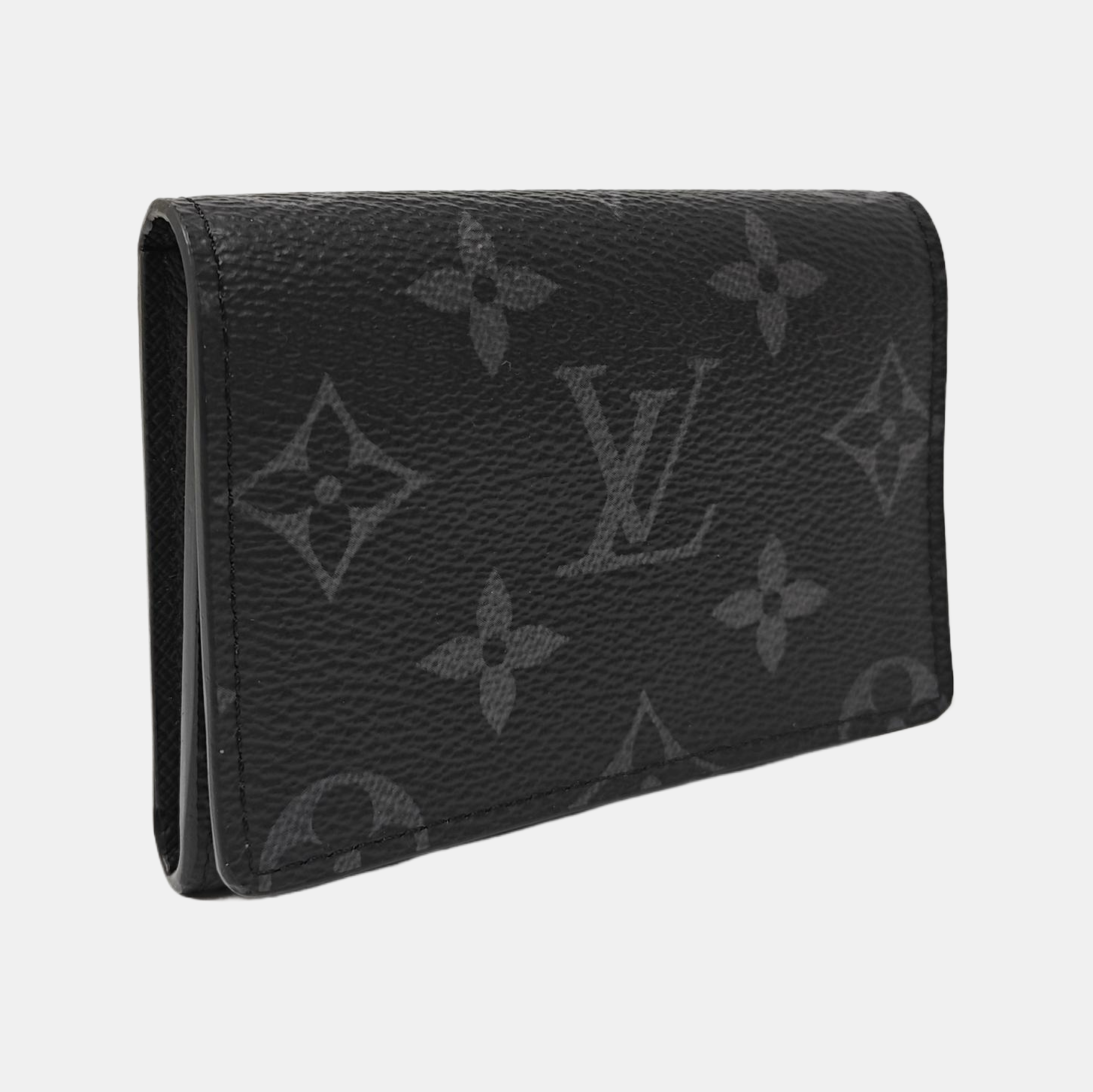 Monogram Coated Canvas Card Holder Black