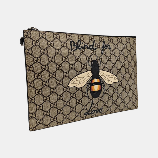 GG Supreme Monogram Coated Canvas Beige