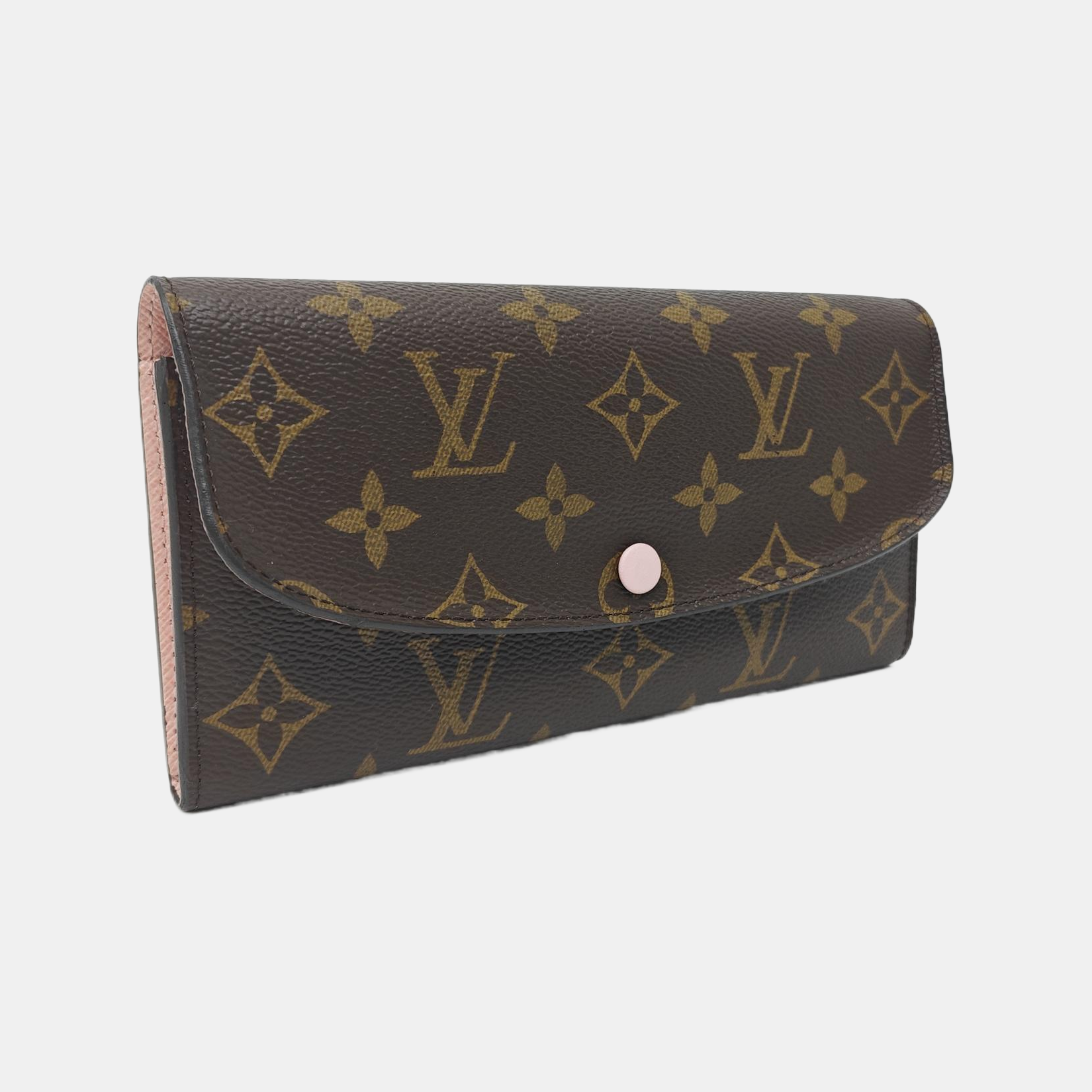 EMILIE Monogram Coated Canvas Brown Wallet