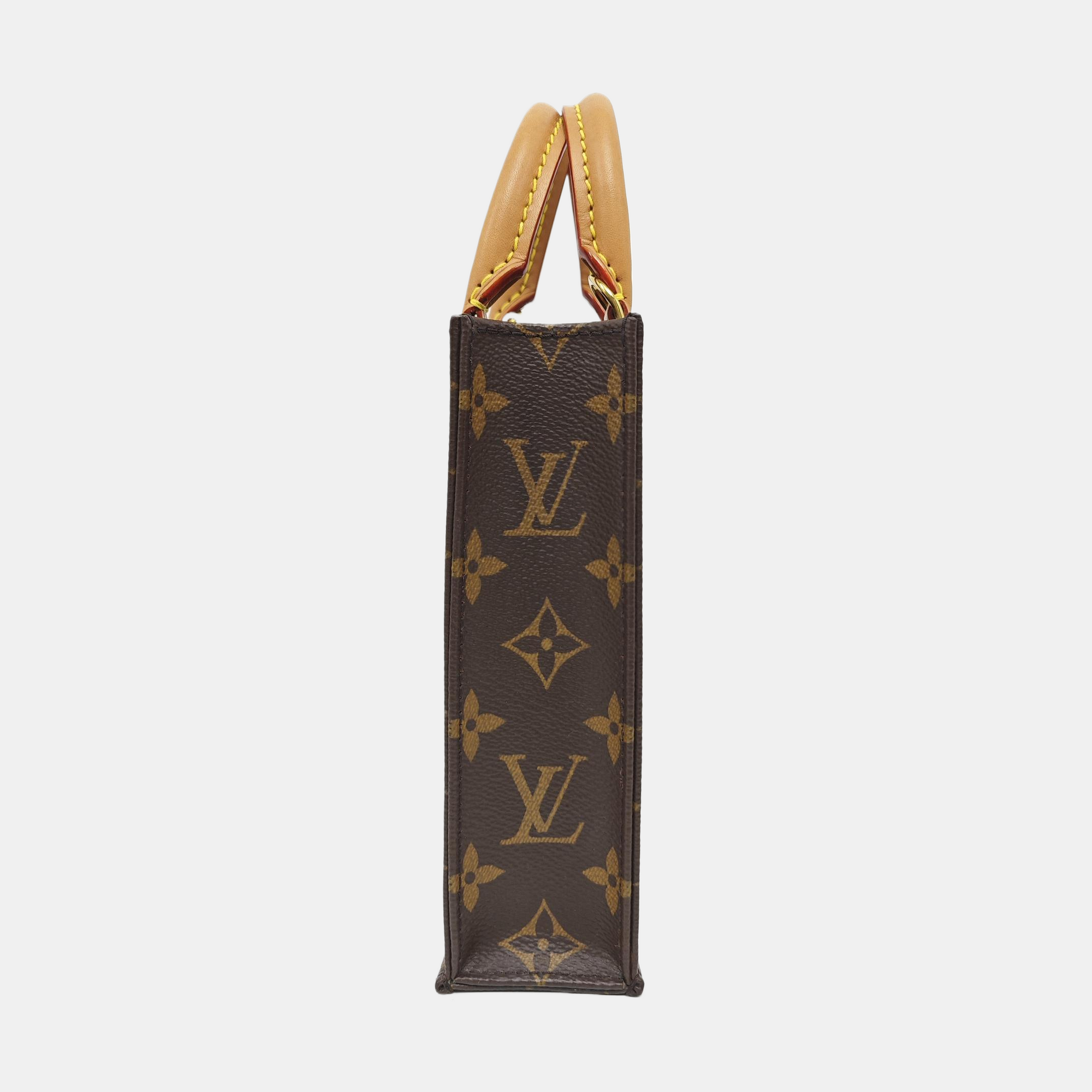 Authenticated pre-owned  SAC PLAT Mini Monogram Coated Canvas Brown - Tote Bag at Looply