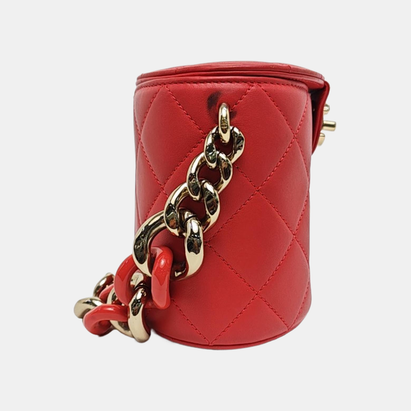 Quilted Lambskin Red