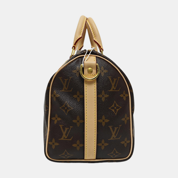 SPEEDY 25 Lona Monogram Revestida Marrón